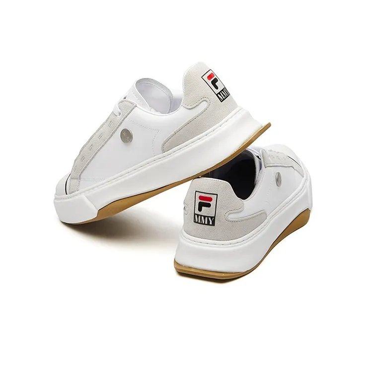MIHARA YASUHIRO x FILA CRYPTO Anti Slip Wear Resistant Low Top Skateboard Shoes Men's White Gray-4