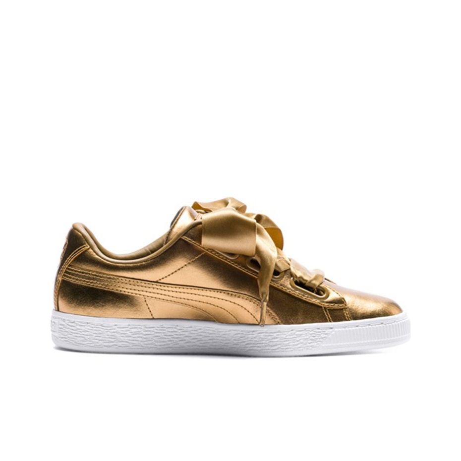 puma basket heart white gold
