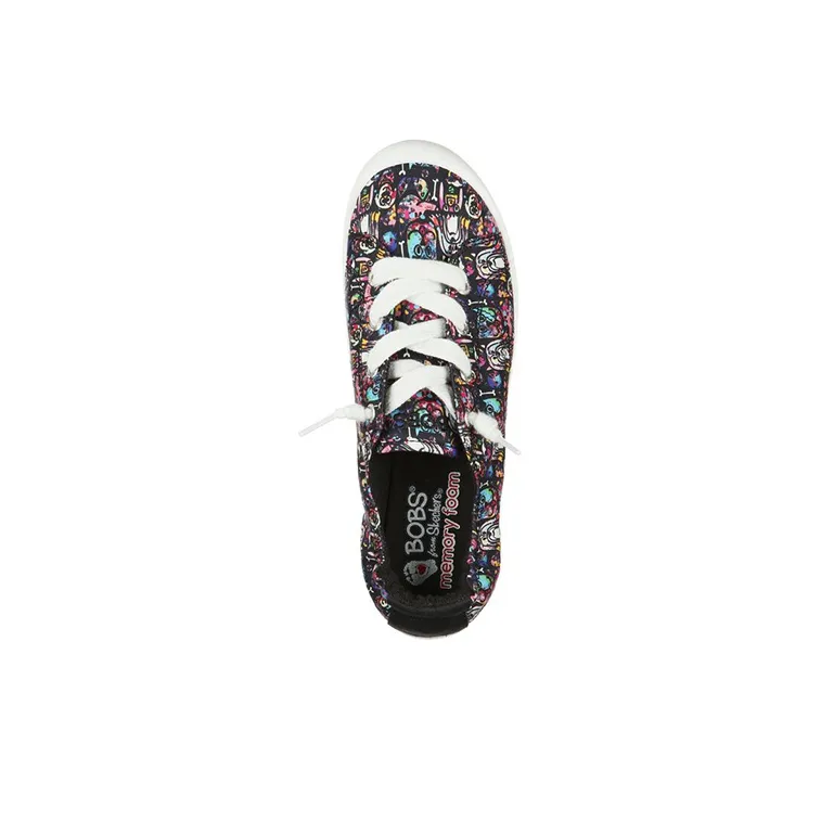 Skechers BEACH BINGO Slip-Resistant Cushioning Wear-Resistant Low-Top Skateboard Shoes Women's Black-3