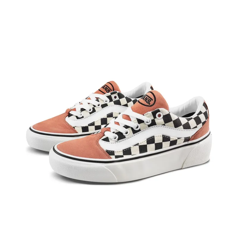 Vans Shape Ni 'Checkerboard Sunburn Marshmallow' Women's-1