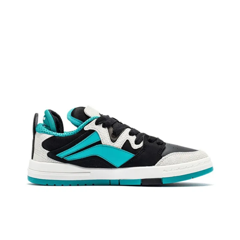 LiNing Wave Pro Anti Slip And Wear Resistant Lightweight Low Top Skateboard Shoes Men's Deep Emerald Green-1
