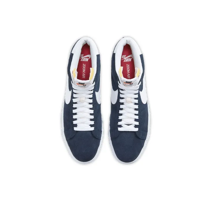 Nike Sb Zoom Blazer Mid Navy White-3