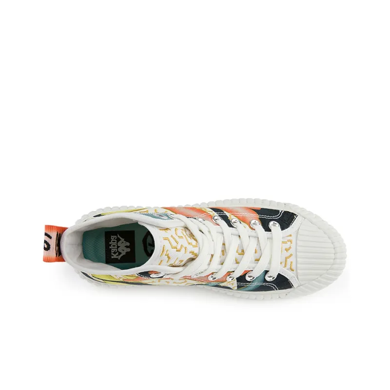 Kappa Lightweight And Breathable High Top Skateboard Shoes Unisex Multicolor-4