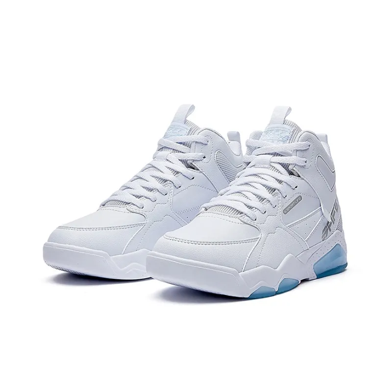 361° Touch Moon High Top Skateboard Shoes Women's White Blue-3