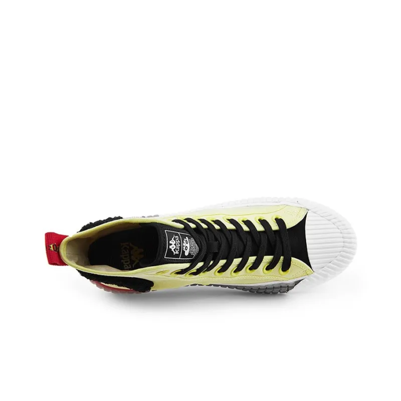 Crayon Shinchan X Kappa Skateboard Shoes Unisex High-Top Yellow Black-3