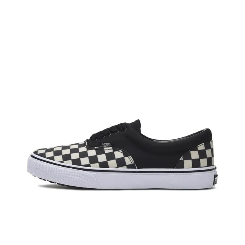 Vans Authentic Black White Grid Japanese Version Black And White-0
