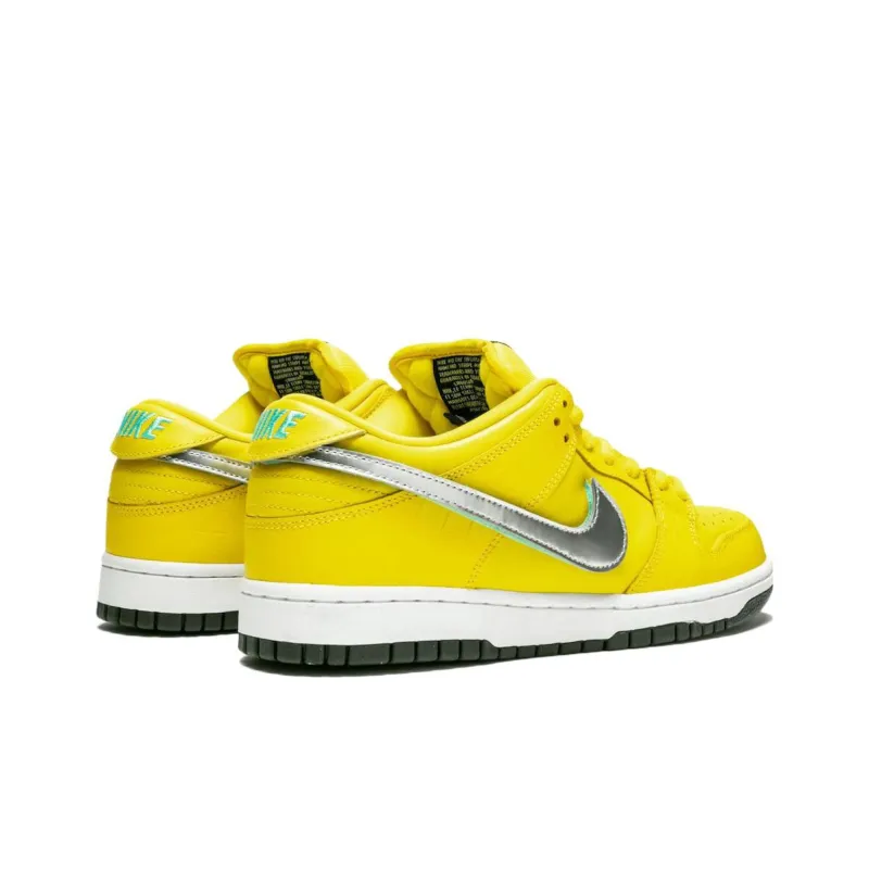 Nike Sb Dunk Low Diamond Supply Co. Canary Diamond Friends And Family-2