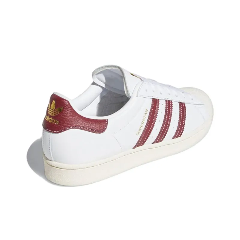 Adidas Originals Superstar Footwear White College Burgundy-3