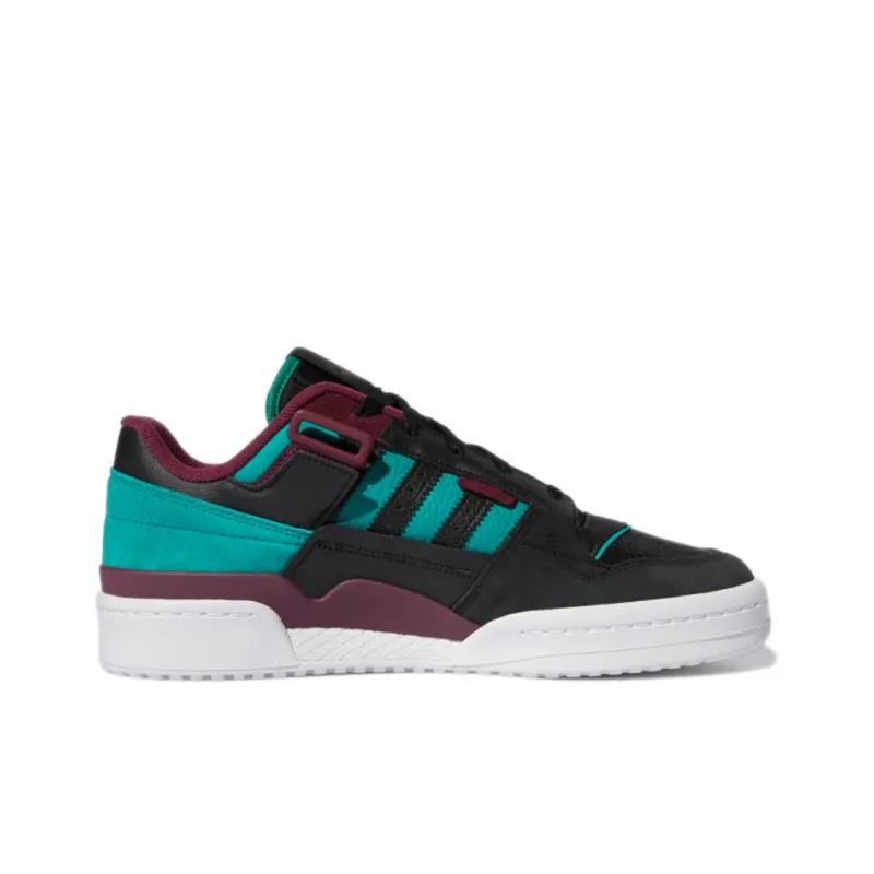 Adidas Forum Exhibit Low Black Crimson Green-1