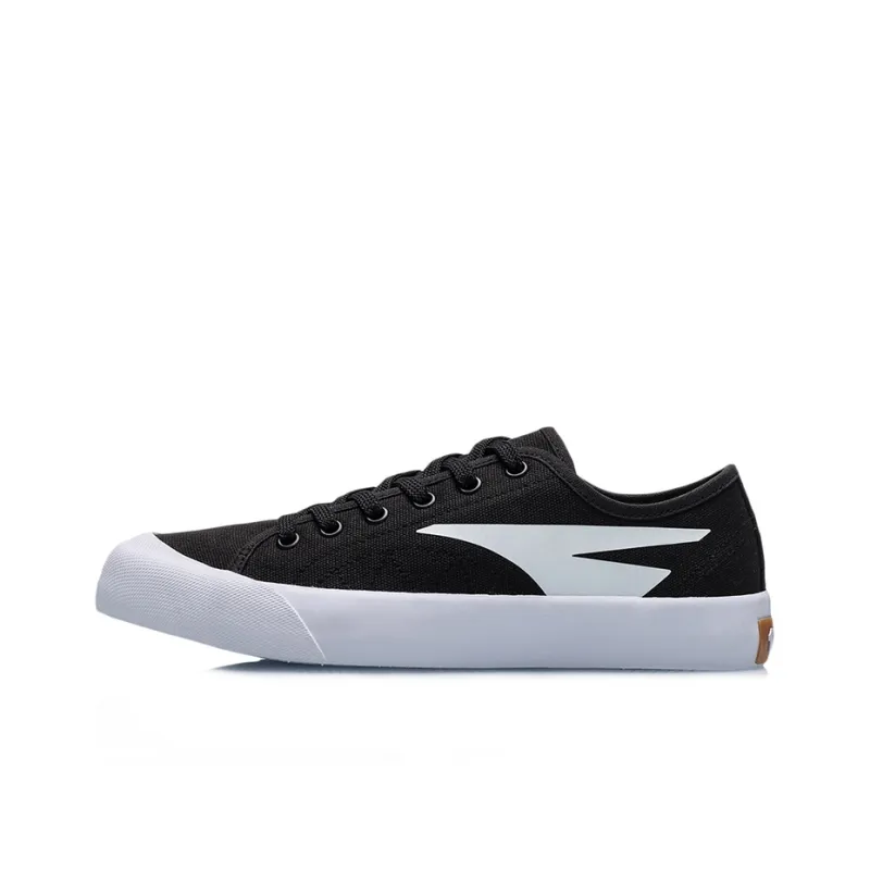 LINING Skateboard Shoes Women's Low-Top Black/White-0