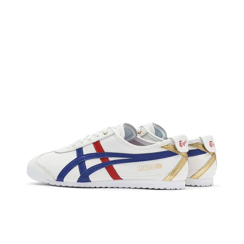Onitsuka Tiger Mexico 66 Blue Red Metallic Gold-2