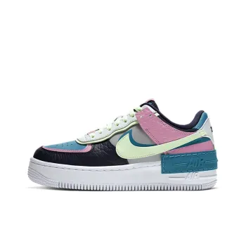 Nike Air Force 1 Low Shadow Barely Volt Oracle Aqua Women's
