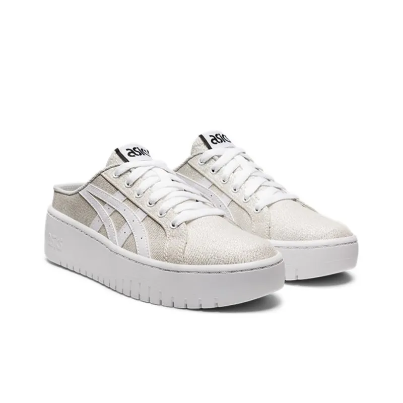 Asics Classic Ct Slip Resistant And Breathable Low Top Skateboard Shoes Women's White Gold-2