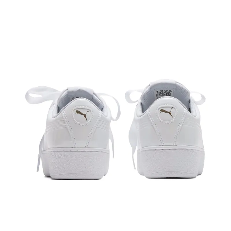 PUMA Vikky Platform Ribbon White Women's-4