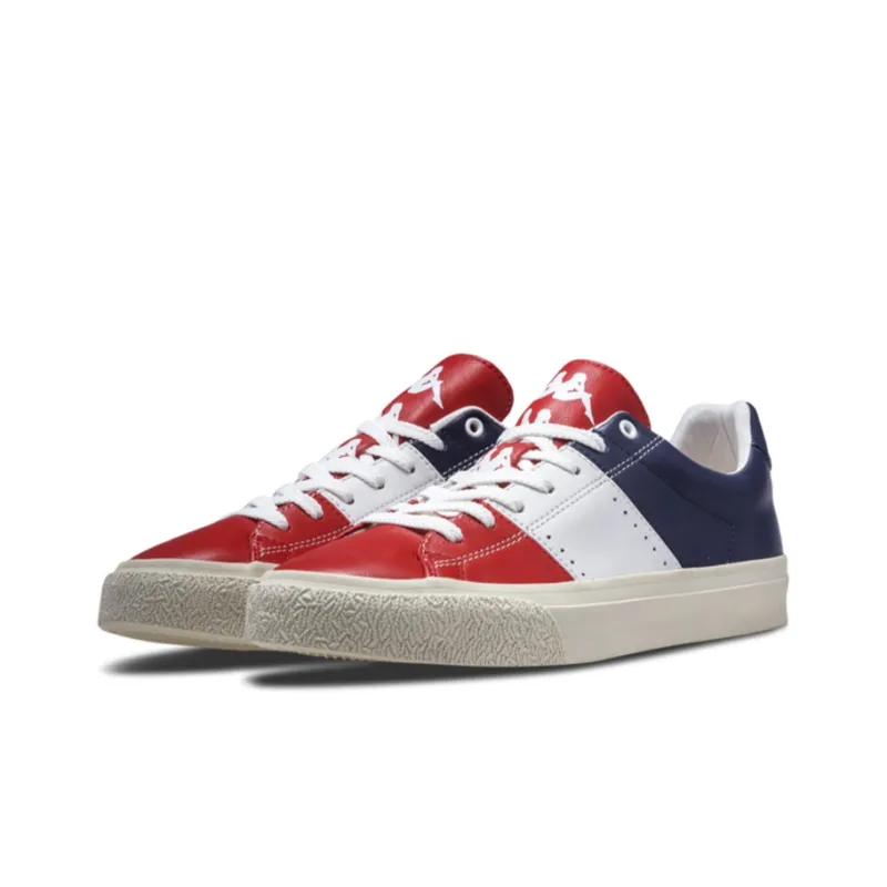 Kappa Anti Slip Wear Resistant Low Top Skateboard Shoes Women's Red Blue-1