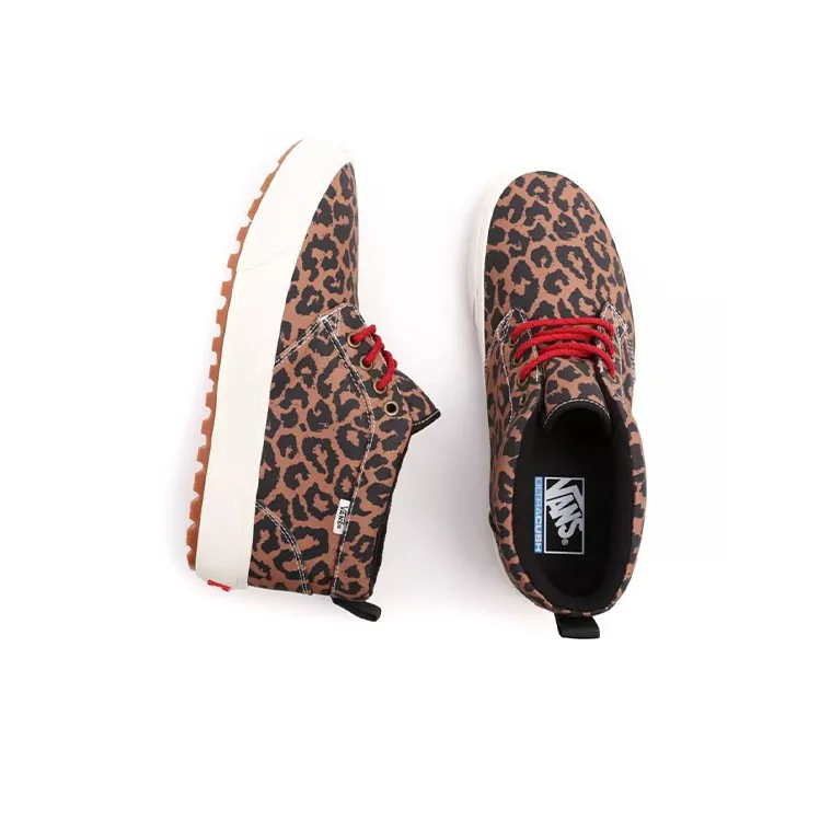 Vans Chukka Slip-Resistant Lightweight Wear-Resistant Mid-Top Skateboard Shoes Unisex Chestnut-3