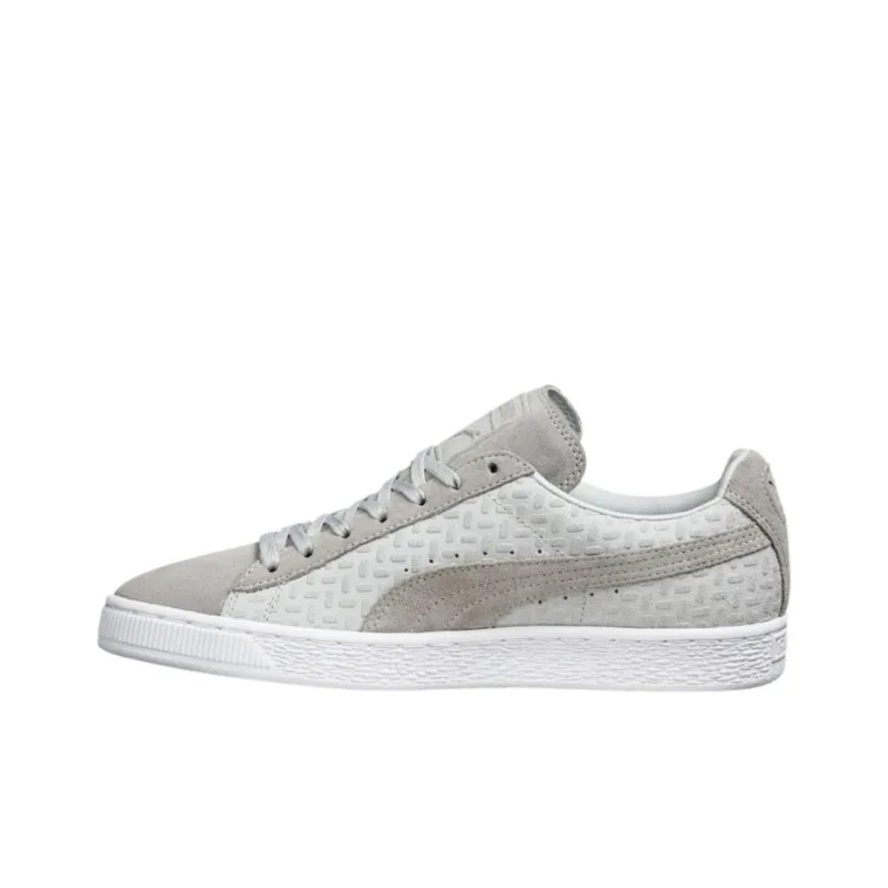 PUMA Suede Classic Emboss V2 Anti-Slip Wear-Resistant Low-Top Skateboard Shoes Men's Khaki-0
