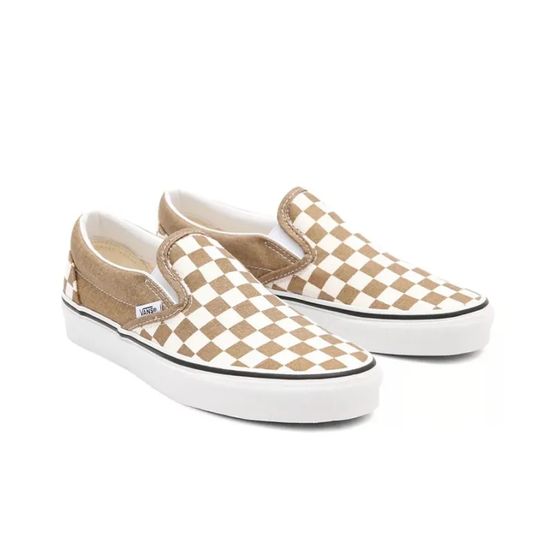Vans Slip on Chessboard Brown/White-2