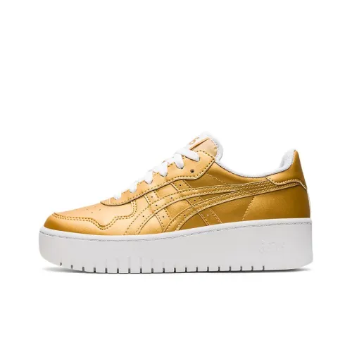 Asics JAPAN S Skateboard Shoes Women's Low-Top Gold/Yellow