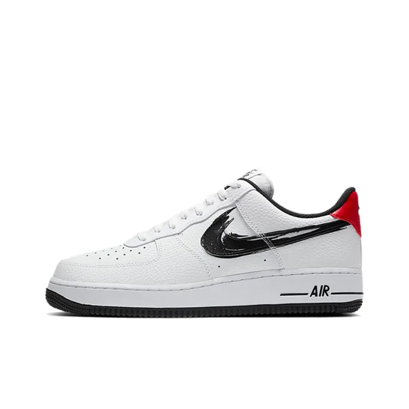 Nike Air Force 1 Low Brushstroke White Black-0