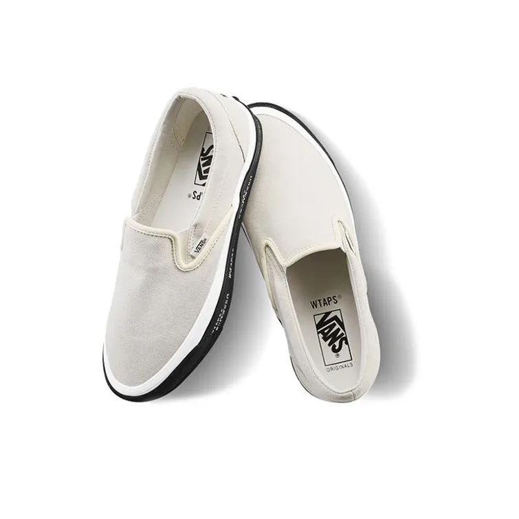 Vans Wtaps X Classic Slip On Lx 'White Black'-3