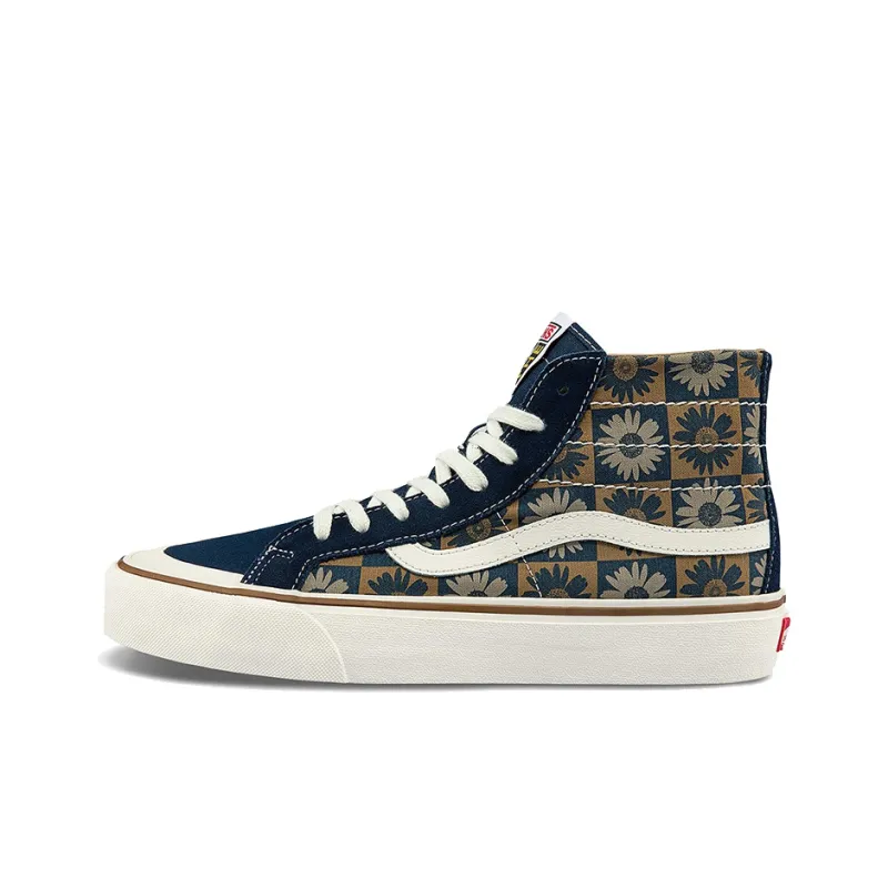 Vans Unisex SK8 Hi High Top Sneakers Blue/White-0