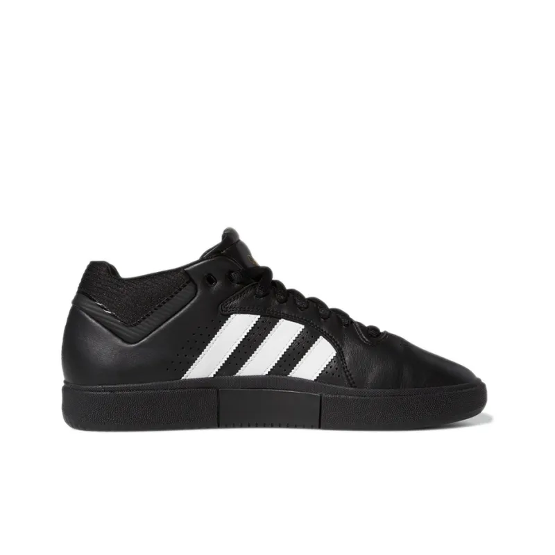 Adidas Tyshawn Black White Smooth Leather-1