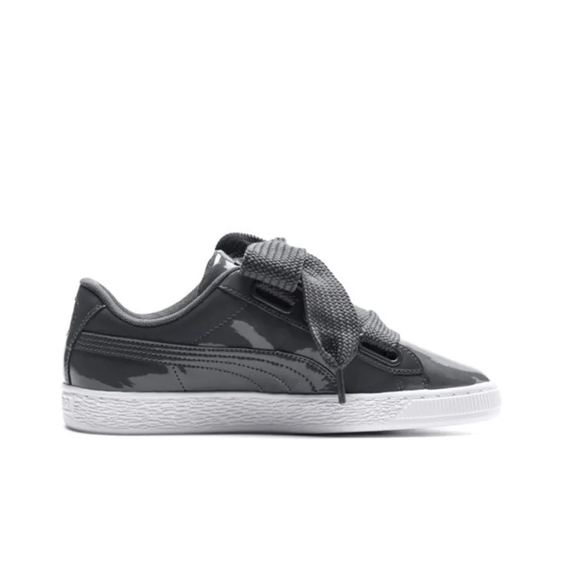 PUMA Basket Heart Patent 'Grey' Women's-1