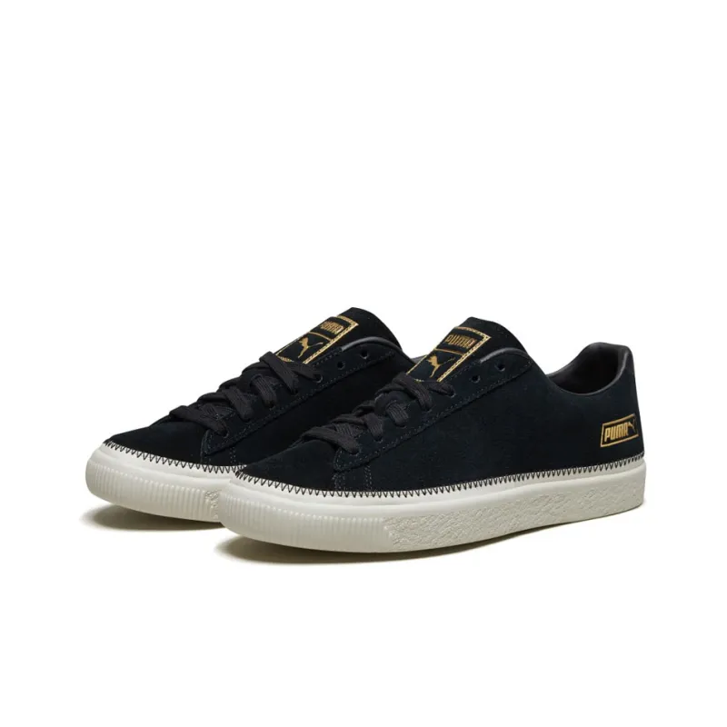PUMA Suede Trim Retro Low Tops Casual Skateboarding Shoes Unisex Black-2