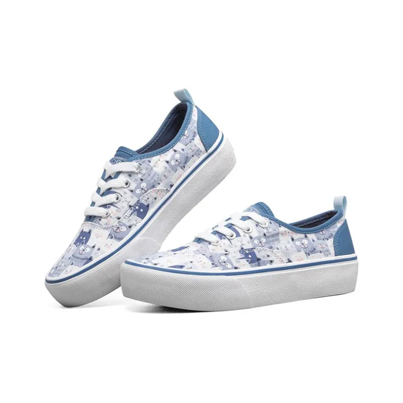 Skechers Bob's Anti-Slip Wear-Resistant Low-Top Skateboard Shoes Women's Navy-2