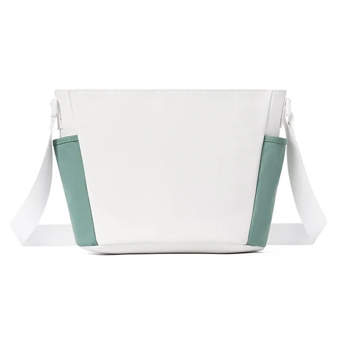 MR.ACE HOMME Polyester Envelope Bag Shoulder Bag Crossbody Bag Regular Unisex Dusty Blue White-4
