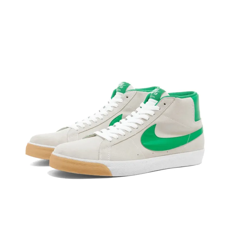 Nike Sb Zoom Blazer Mid Summit White Lucky Green-2