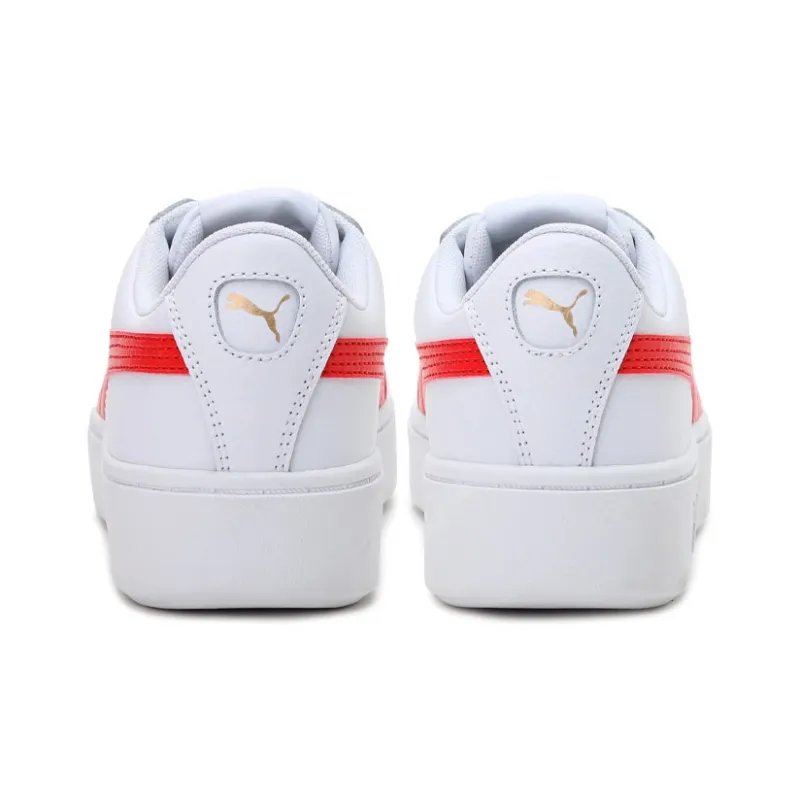 PUMA Vikky Stacked Leisure Sneakers White/Red Women's-3