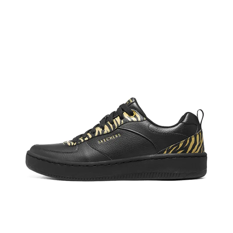 Skechers Sport Anti-Slip Wear-Resistant Low-Top Skateboard Shoes Men's Black Gold-0