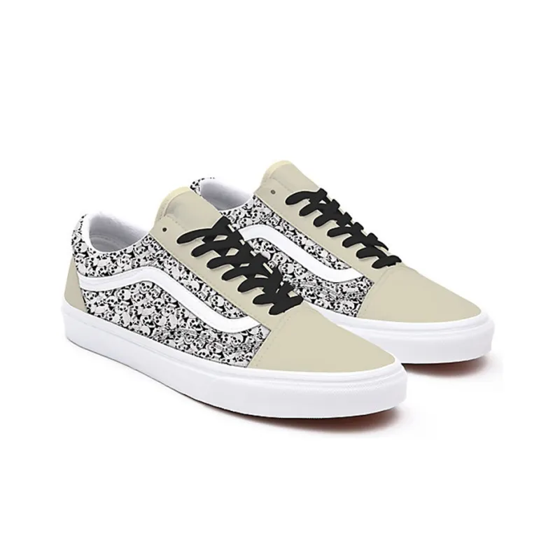 Vans Durable Lightweight And Breathable Low-Top Skateboard Shoes Unisex Beige-2