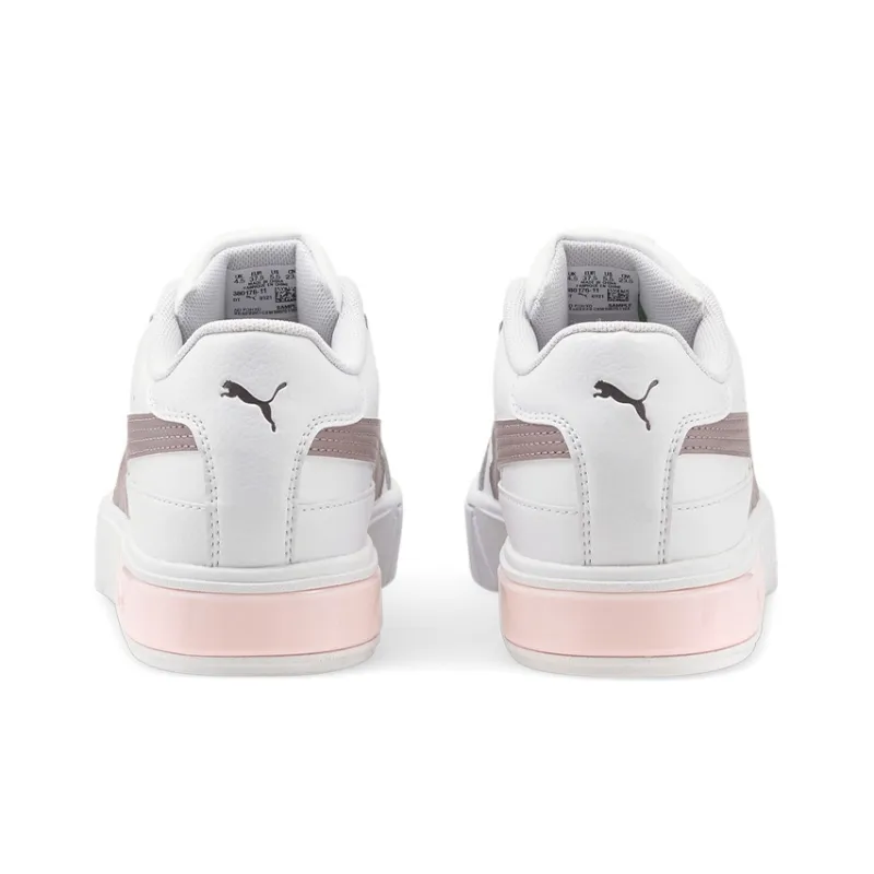 PUMA Cali Star Anti-Slip Wear-Resistant Low-Top Skateboard Shoes Women's White Purple Pink-3