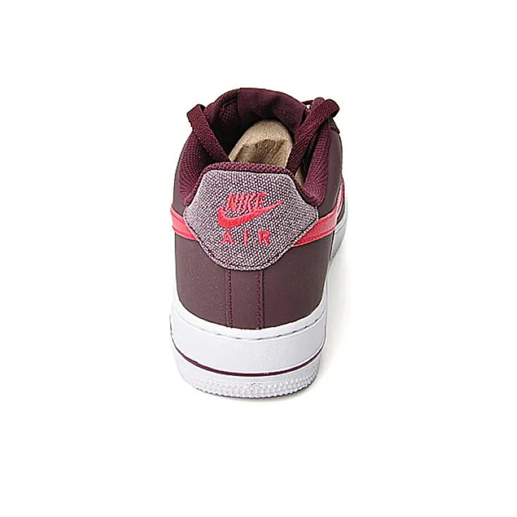 Nike Air Force 1 Slip-Resistant Balanced Lightweight Low-Top Skateboard Shoes Men's Pig Liver Red-4
