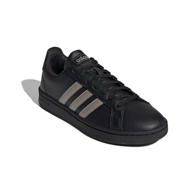 Adidas Neo GRAND COURT Wear-Resistant Low-Top Skateboard Shoes Women's Black Silver-2