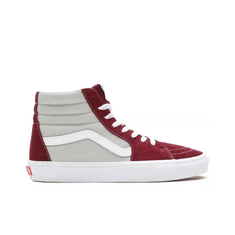 Vans Sk8 Hi Gray Red-1