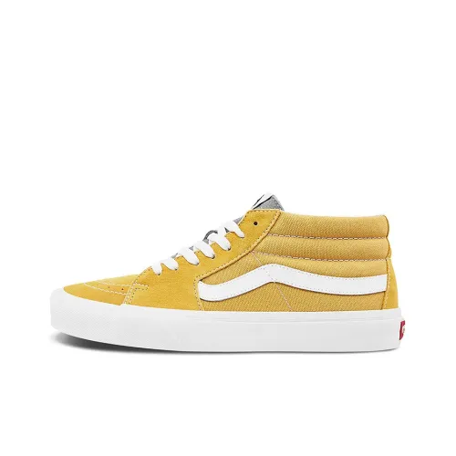 Vans SK8 Skateboard Shoes Unisex Mid-Top Yellow