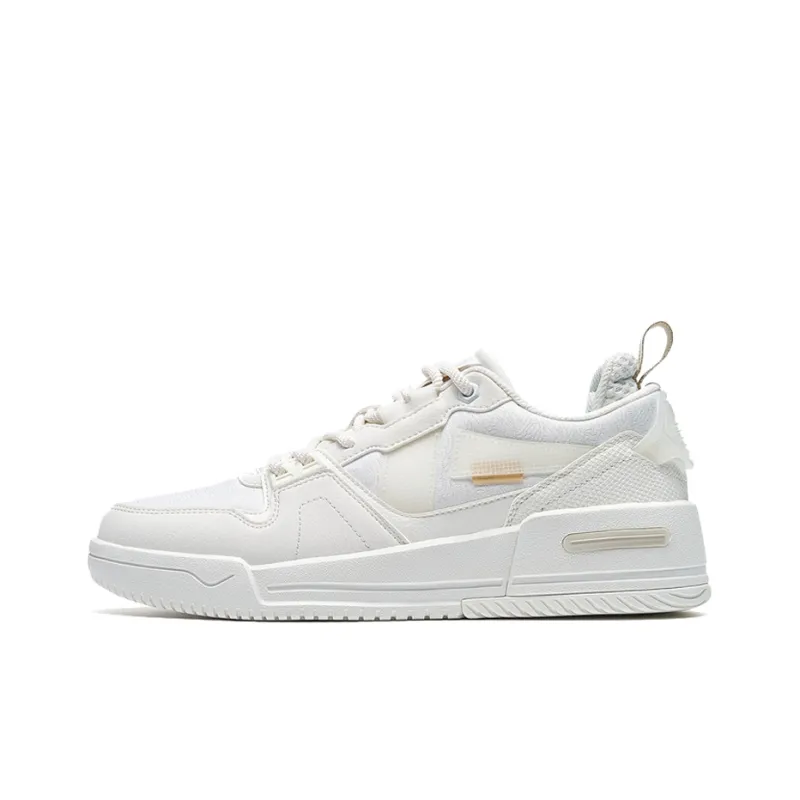 XTEP Skateboard Shoes Women's Low Top White-0