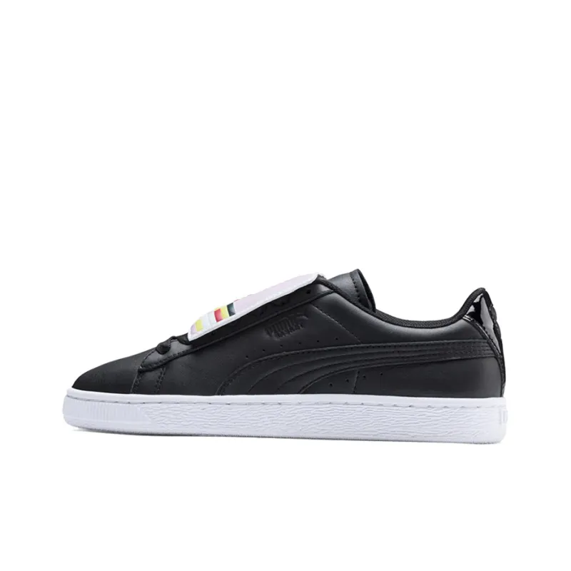 PUMA Basket Badge Casual Sneakers Black/White Women's-0