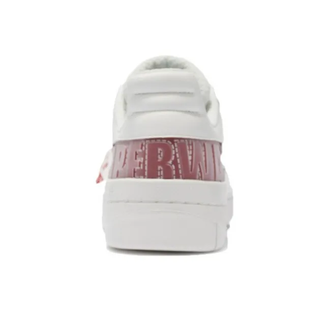 LINING Rijin Doujin Collection Skateboard Shoes Women's Low Top White/Red-3