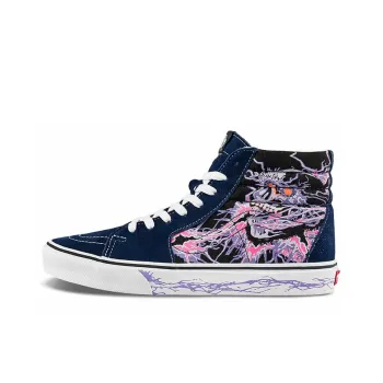 Vans Unisex SK8 Hi Sneakers Printing Black/Purple
