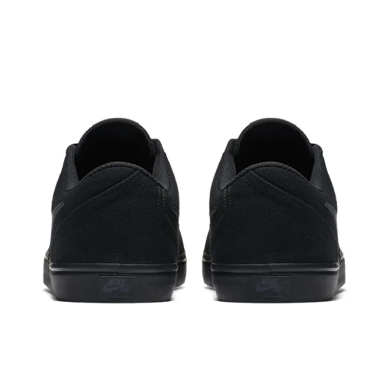 Nike Sb Check Solarsoft Canvas Triple Black-4