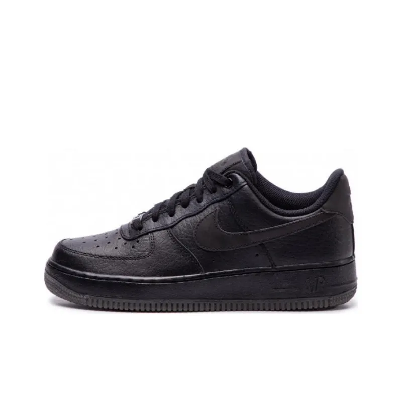 Nike Air Force 1 07 Essential Non-slip Lightweight Low-Top Skateboard Shoes Unisex Black-0