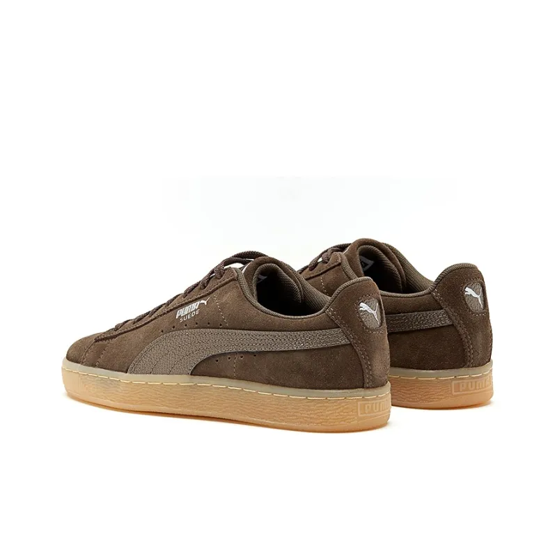 PUMA Suede Classic Bubble Balance Lightweight Low-Top Skateboard Shoes Women's Brown-3