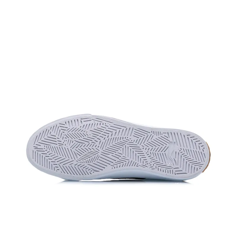 LINING Skateboard Shoes Women's Low-Top Black/White-4