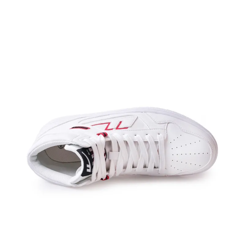 Warrior Teeming With Life High-Top Skateboard Shoes Unisex White-2