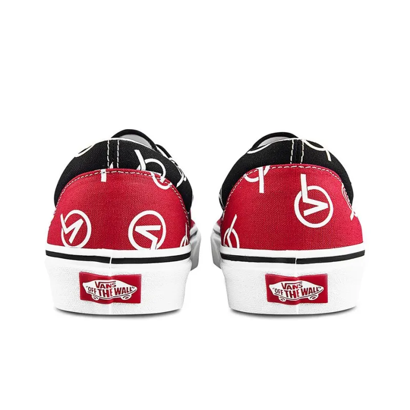 Vans Classic Slip On Vlogo 'Black Red'-3